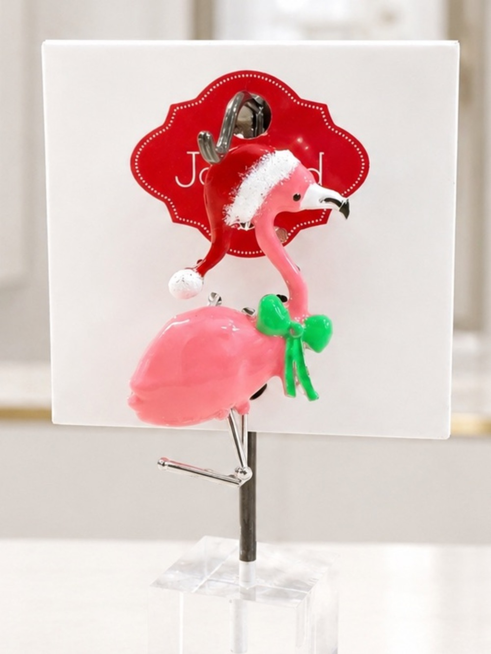Flamingo Christmas Brooch-New